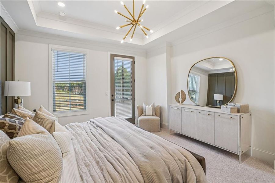 Furnished interior view inside a new home in IveyBrooke, Alpharetta (Image 36).