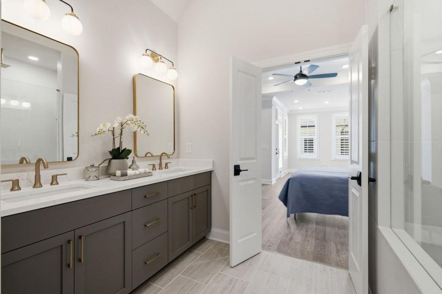 Furnished interior view inside a new home in , Alpharetta (Image 19).