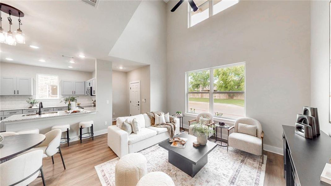 Furnished interior view inside a new home in , Denton (Image 6).