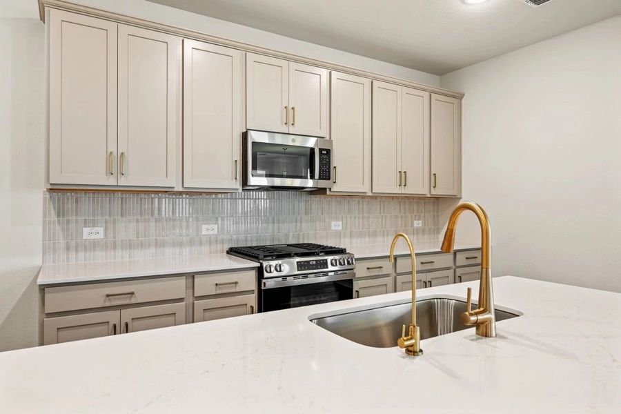 Furnished interior view inside a new home in The Cottages at Lariat, Liberty Hill (Image 9).