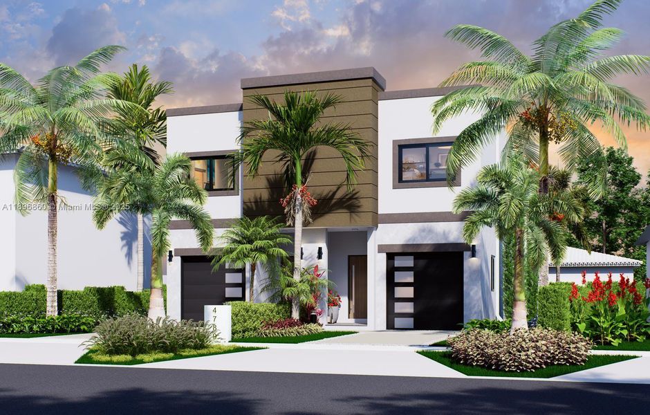 Front exterior of a new home in , Miami, FL, highlighting curb appeal (Image 2).