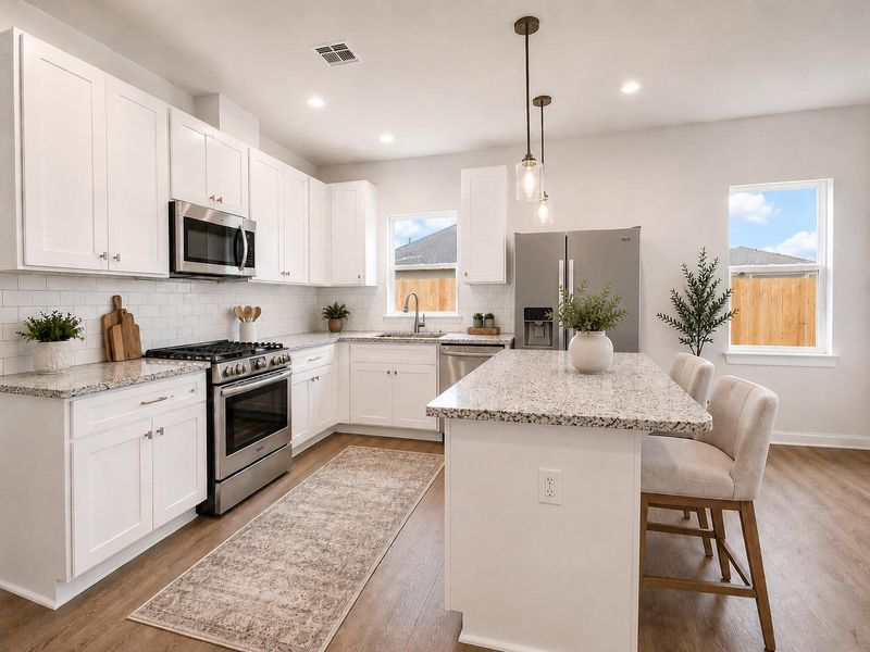 Furnished interior view inside a new home in , Splendora (Image 6).