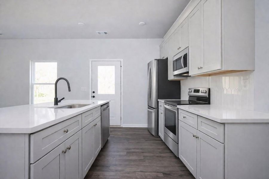 Furnished interior view inside a new home in , Atlanta (Image 14).