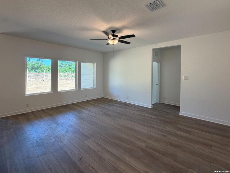 Spacious, unfurnished interior of a new home in The Wilder, Adkins (Image 22). Spacious, unfurnished interior of a new home in The Wilder, Adkins (Image 22).