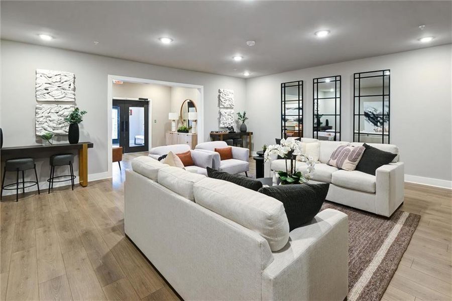 Furnished interior view inside a new home in , Cumming (Image 34).