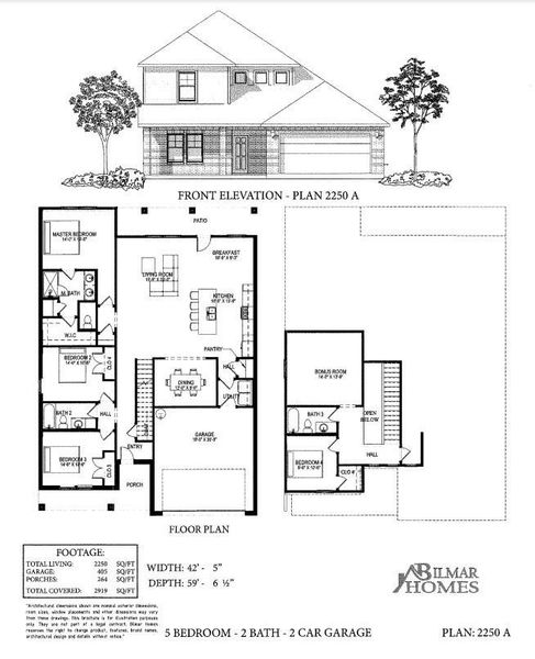 2D floor plan layout of this home in , Santa Fe, TX (Image 1).