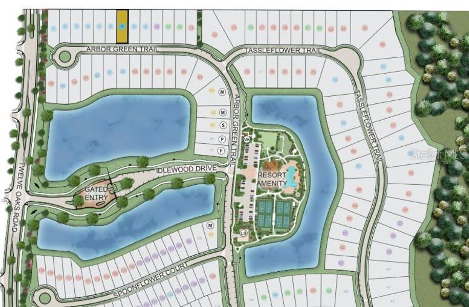 Esplanade at Center Lake Ranch ~ Site Map