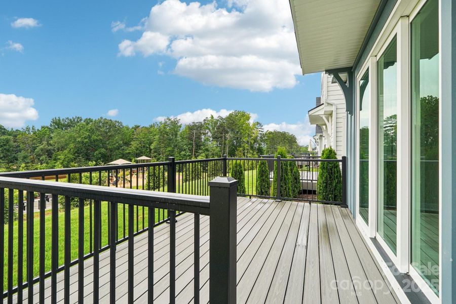 Deck at rear Deck at rear