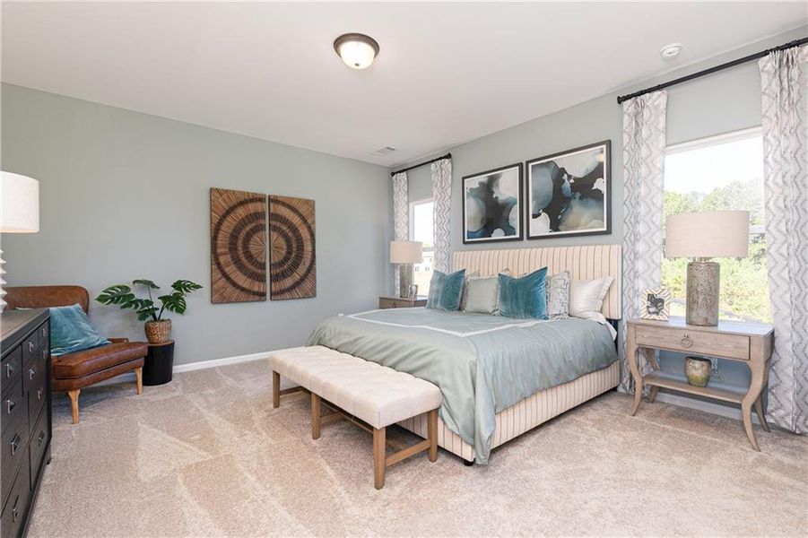 Furnished interior view inside a new home in Annsbury Park, Lilburn (Image 6).