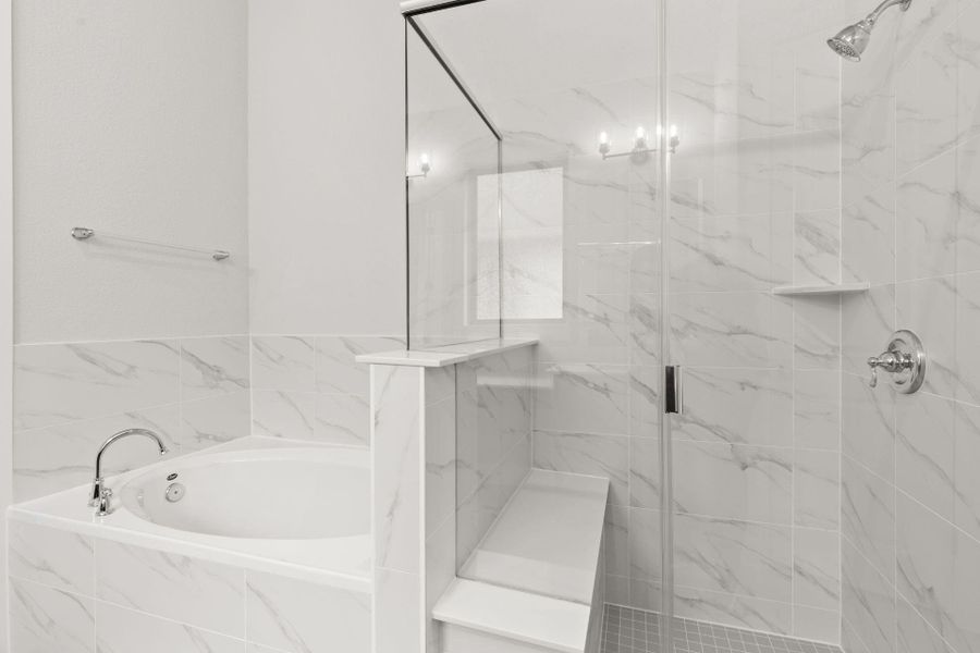 Walk-in shower & Garden Tub in Primary Bath - Representative Photo