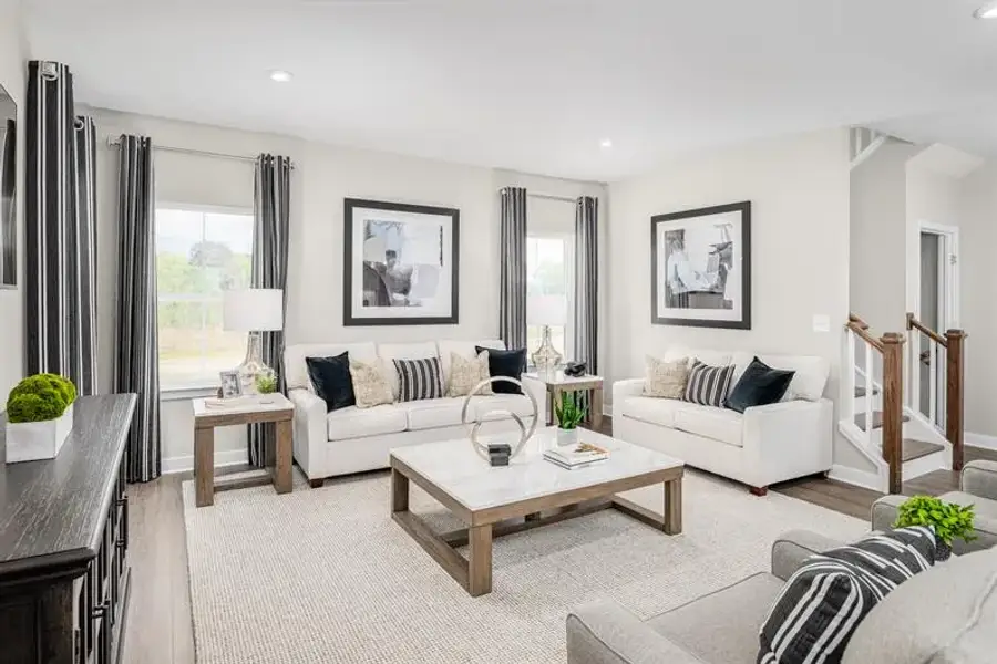 Representative furnished interior of a home built from the Columbia by Ryan Homes in Three Rivers, Murfreesboro (Image 11).