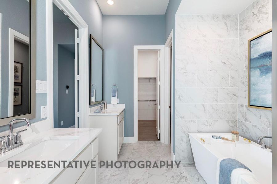 Furnished interior view inside a new home in Lakeside at Tessera on Lake Travis, Lago Vista (Image 5). Furnished interior view inside a new home in Lakeside at Tessera on Lake Travis, Lago Vista (Image 5).