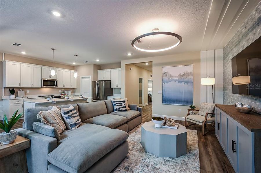 Furnished interior view inside a new home in Mirada, San Antonio (Image 2).