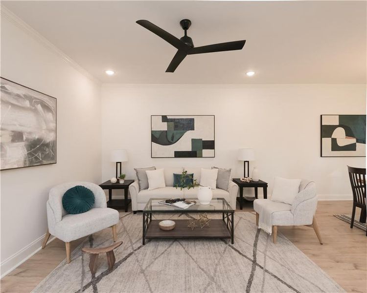 Furnished interior view inside a new home in , Snellville (Image 33).