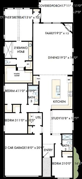 2D floor plan layout of this home in Grange - Reserve Collection, Katy, TX (Image 2). 2D floor plan layout of this home in Grange - Reserve Collection, Katy, TX (Image 2).