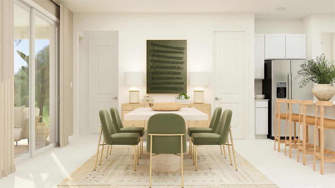 Furnished interior view inside a new home in , The Acreage (Image 9).