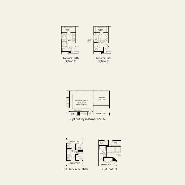 2D floor plan layout for the Continental by Pulte Homes in Forest Creek, Waxhaw, NC (Image 3).