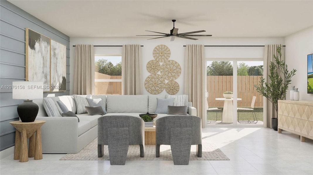 Furnished interior view inside a new home in Verdana Grove, Miami (Image 22).