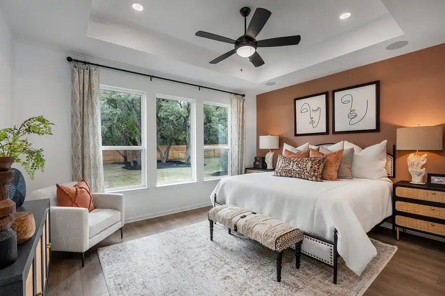 Furnished interior view inside a new home in Parkside on the River, Georgetown (Image 4).