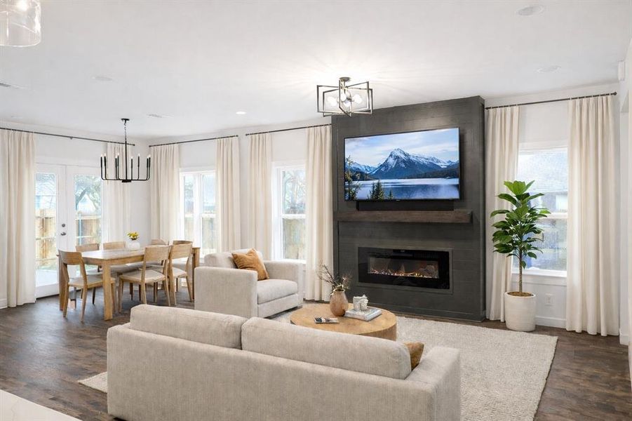 Furnished interior view inside a new home in , McKinney (Image 7).