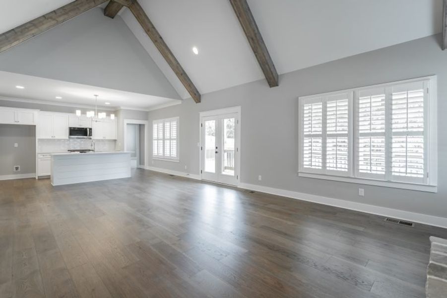 Representative unfurnished interior of a home built from the Autumnbrook C by Riverstone Construction, LLC in Faith View, Ooltewah (Image 33). Representative unfurnished interior of a home built from the Autumnbrook C by Riverstone Construction, LLC in Faith View, Ooltewah (Image 33).