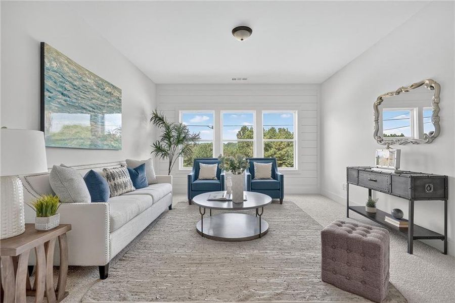 Furnished interior view inside a new home in , Buford (Image 12).