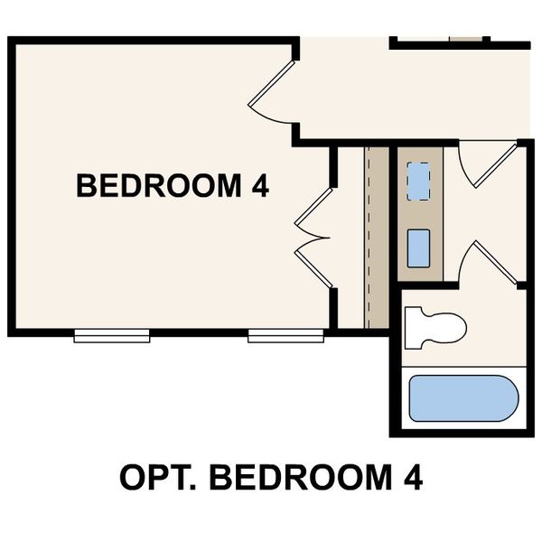 2D floor plan layout for the Norman by Century Communities in Lone Oak, Alvarado, TX (Image 5).