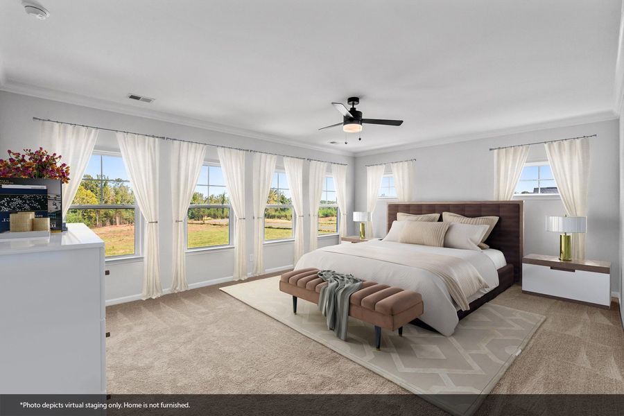 Furnished interior view inside a new home in Lilah Grove, Summerfield (Image 11). Furnished interior view inside a new home in Lilah Grove, Summerfield (Image 11).