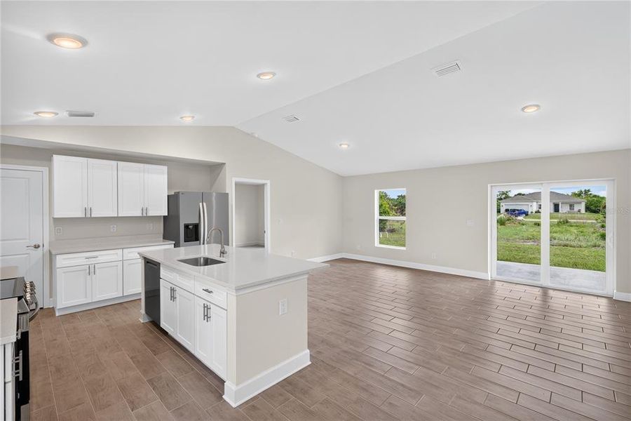 Furnished interior view inside a new home in , Port Charlotte (Image 10). Furnished interior view inside a new home in , Port Charlotte (Image 10).