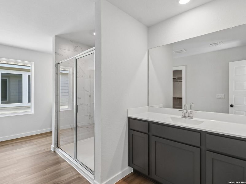 Furnished interior view inside a new home in Fairway Crossing, Converse (Image 6).