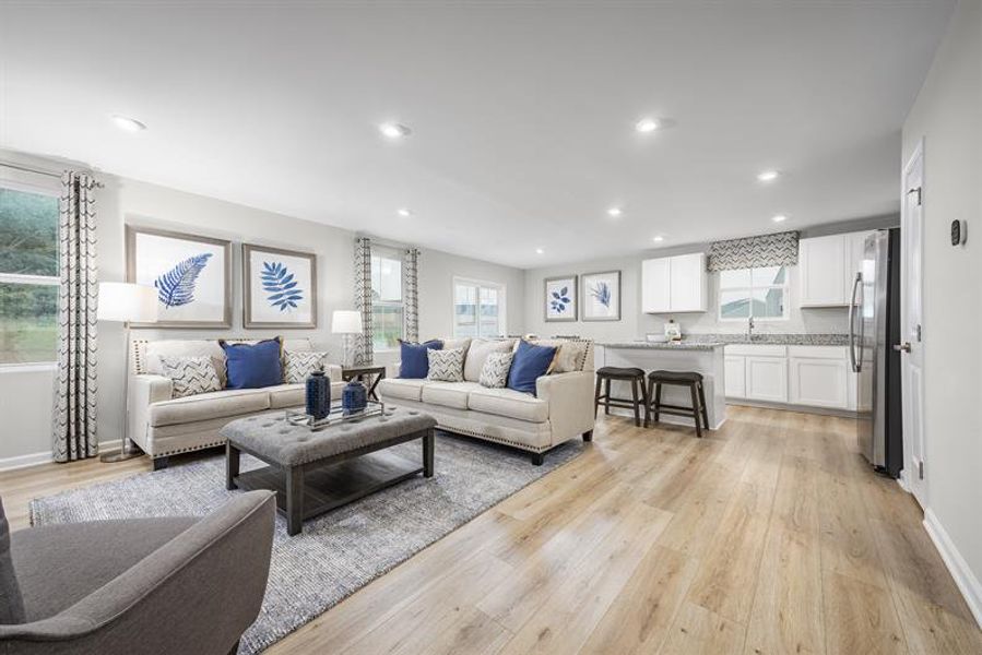 Representative furnished interior of a home built from the Spruce by Ryan Homes in Basildon, Lancaster (Image 8).