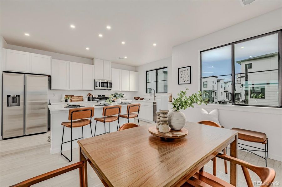 Furnished interior view inside a new home in The Hub at Virginia Village, Denver (Image 12). Furnished interior view inside a new home in The Hub at Virginia Village, Denver (Image 12).