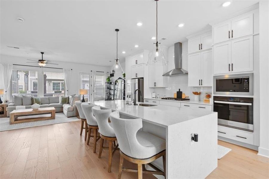 Furnished interior view inside a new home in , Roswell (Image 9).