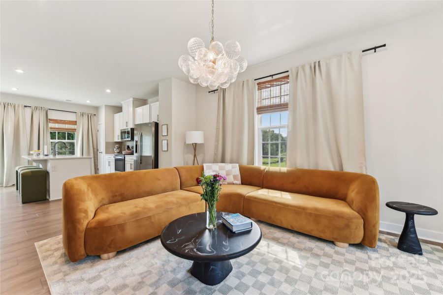 Furnished interior view inside a new home in Villages at Beachmont, Charlotte (Image 25).