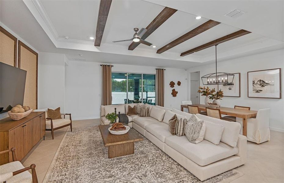 Furnished interior view inside a new home in Pioneer Ranch, Ocala (Image 9).