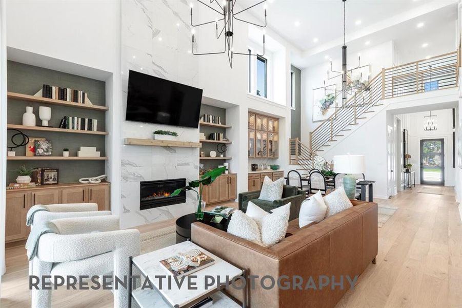 Furnished interior view inside a new home in The Parks at Wilson Creek, Celina (Image 7).