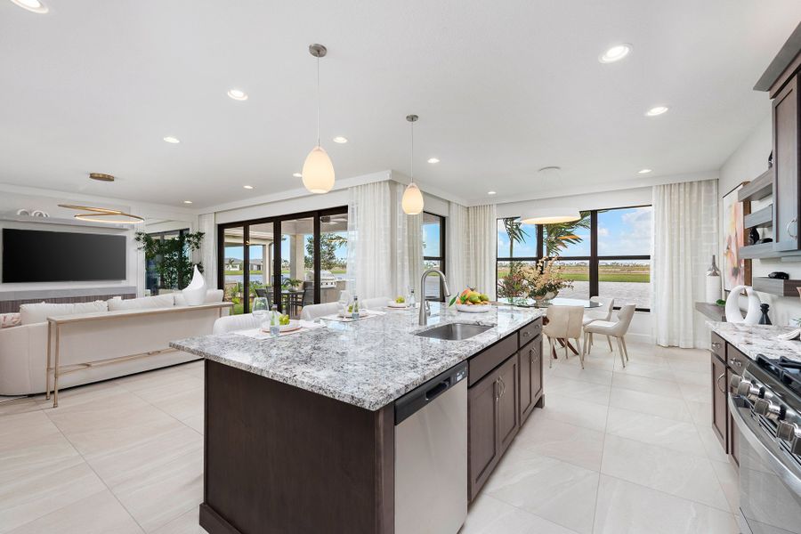 Representative furnished interior of a home built from the Sierra by GL Homes in Valencia Parc at Riverland, Port St. Lucie (Image 7).