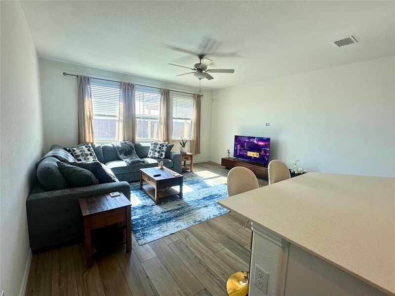 Furnished interior view inside a new home in Heartland: Classic Collection, Crandall (Image 4). Furnished interior view inside a new home in Heartland: Classic Collection, Crandall (Image 4).