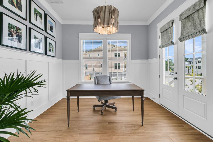 Furnished interior view inside a new home in , Charleston (Image 26).