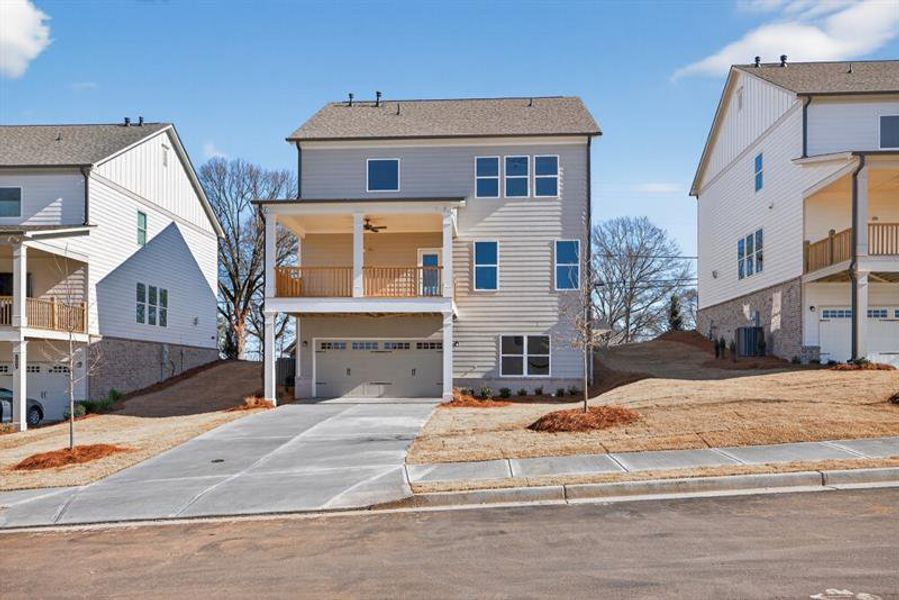 In-progress construction of a new home in Hemingway, Flowery Branch, GA (Image 35).
