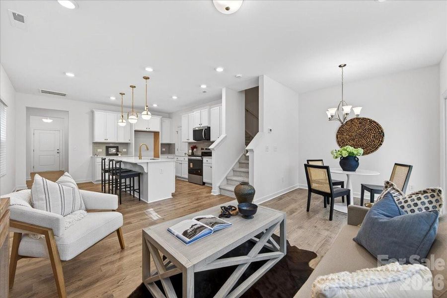 Furnished interior view inside a new home in , Charlotte (Image 18).