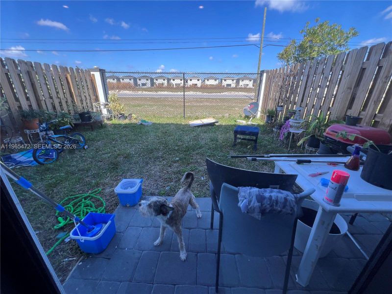 Exterior details and patio area of a home in , Homestead (Image 3). Exterior details and patio area of a home in , Homestead (Image 3).