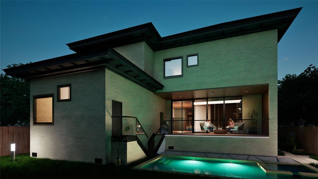 Experience serene evenings in your backyard oasis with a future pool, perfect for relaxation and entertaining. Experience serene evenings in your backyard oasis with a future pool, perfect for relaxation and entertaining.