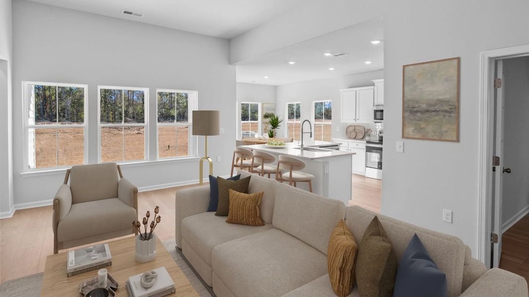 Representative furnished interior of a home built from the LITCHFIELD II by Lennar in Wood Stork Landing, Ocean Isle Beach (Image 4).