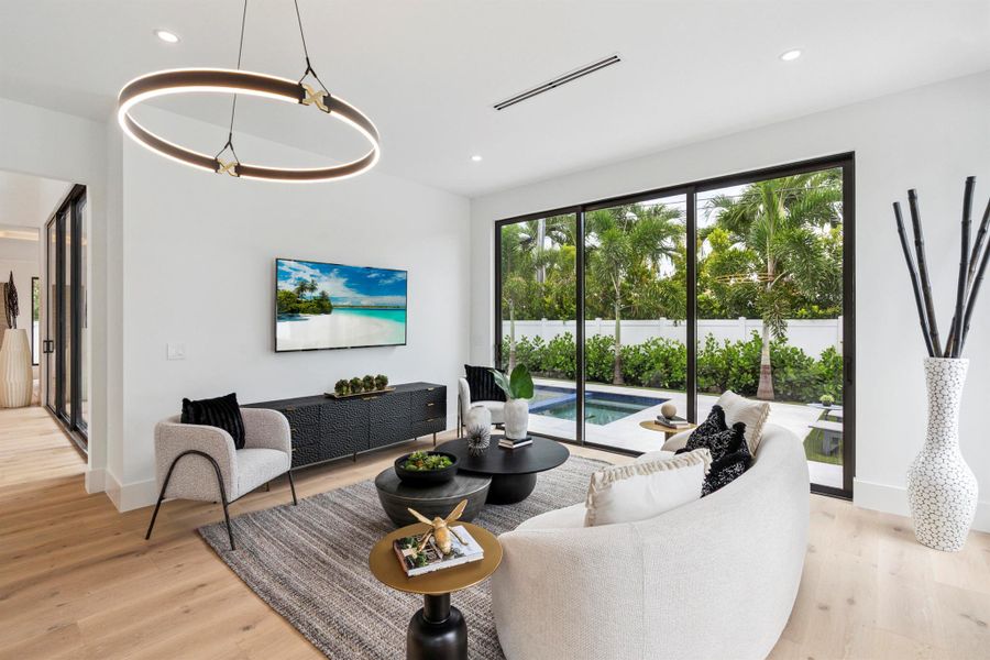 Furnished interior view inside a new home in , West Palm Beach (Image 9).