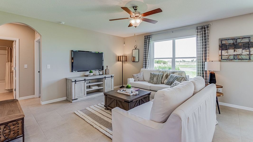 Furnished interior view inside a new home in Silverstone North, Palmetto (Image 6).