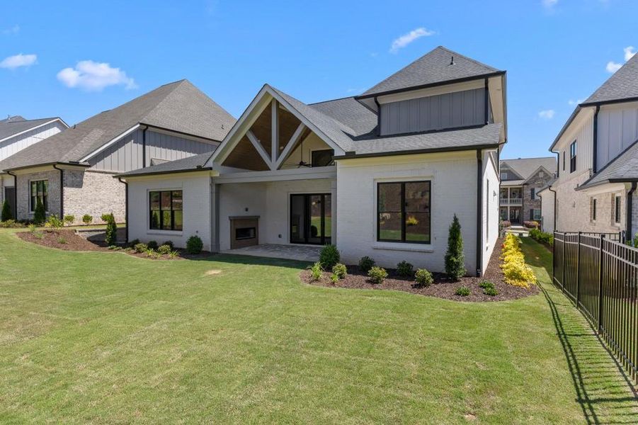 Front exterior of a new home in , Braselton, GA, highlighting curb appeal (Image 25).