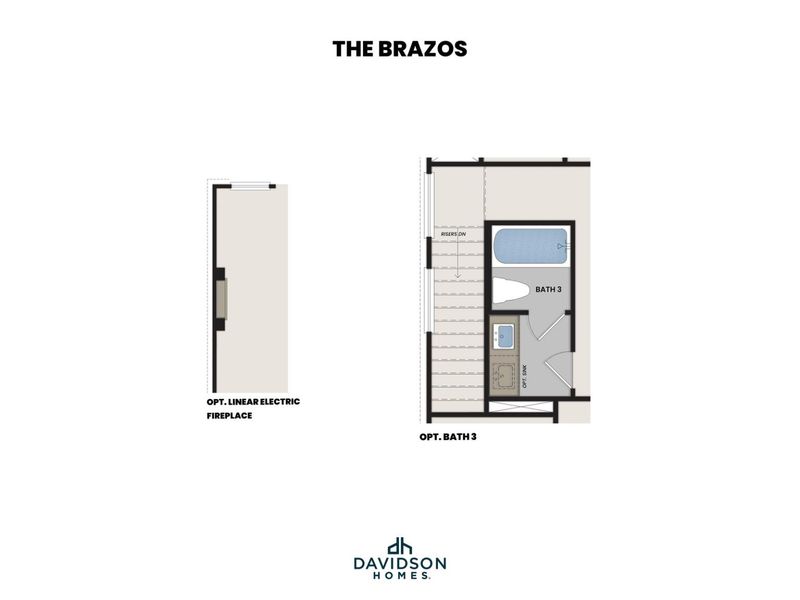 2D floor plan layout for the The Brazos E by Davidson Homes LLC in Heartland, Heartland, TX (Image 5).