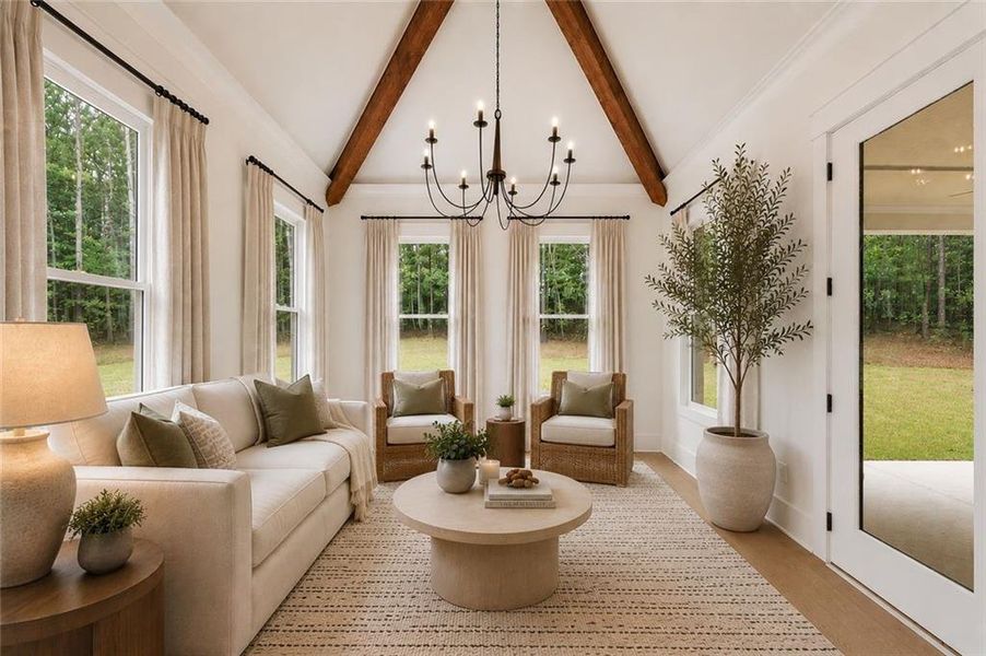 Furnished interior view inside a new home in Lanesborough, Marietta (Image 19).
