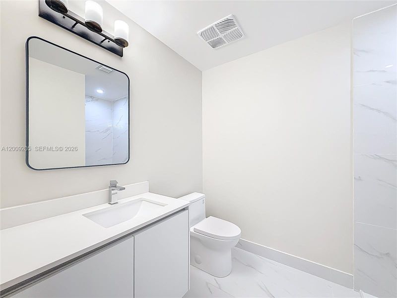 Furnished interior view inside a new home in , Miami (Image 11).